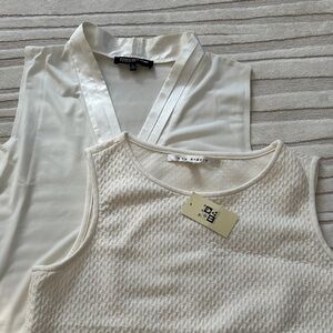 Cream Blouse Large JNY & Max Studio